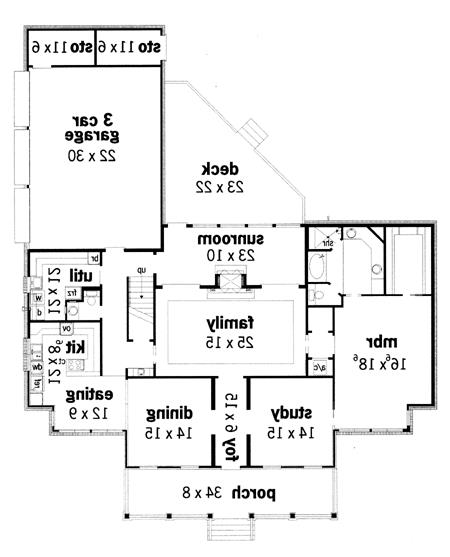 First Floor Plan image of Somerset-3104 House Plan