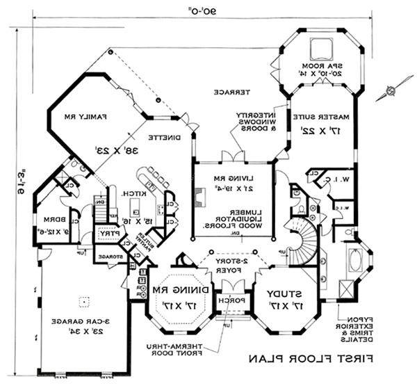 First Floor Plan image of Islip 2903 House Plan