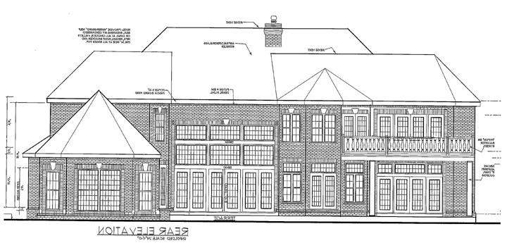 Rear Elevation image of Islip 2903 House Plan