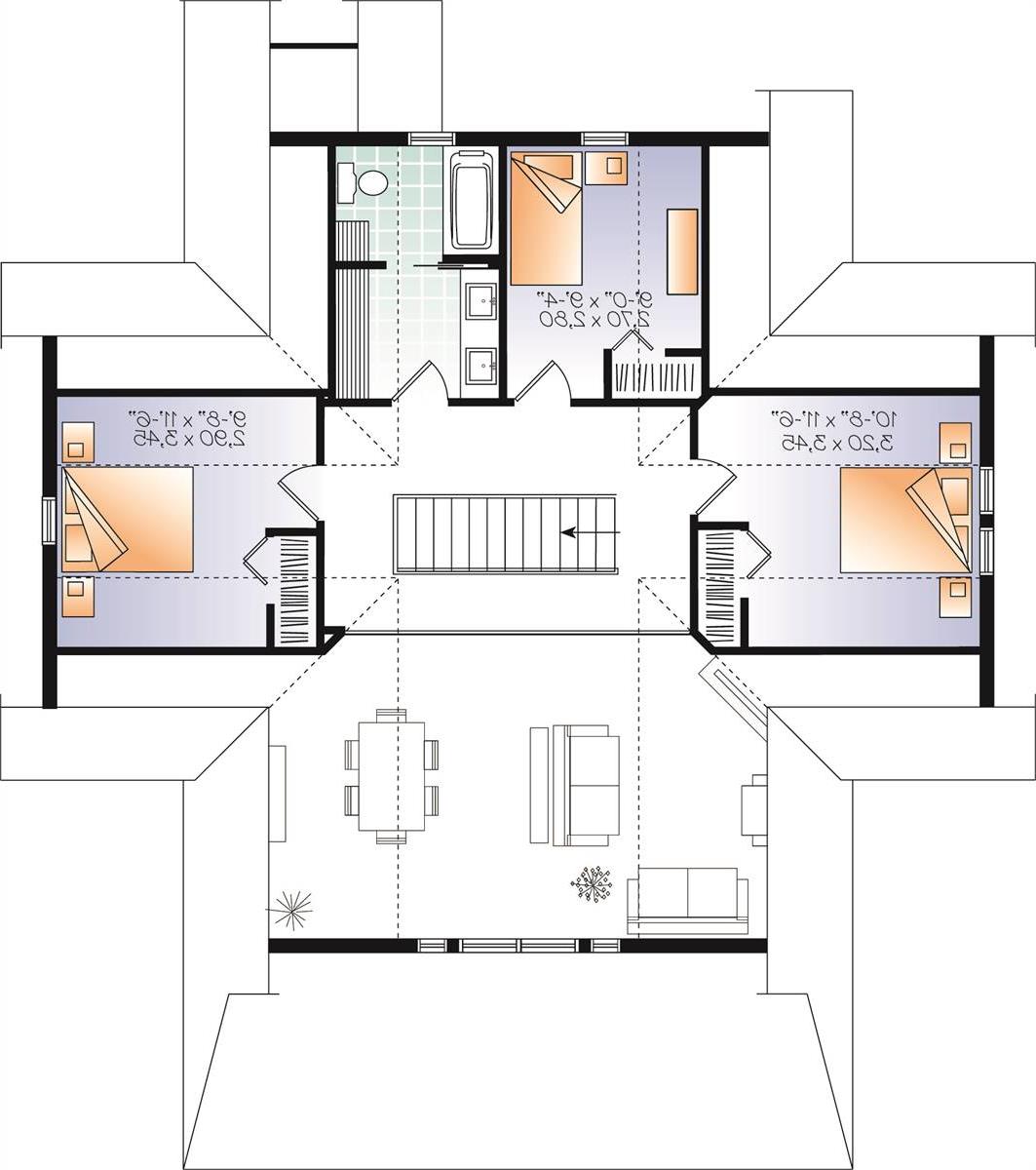 2nd Floor image of Beautiful Vistas House Plan