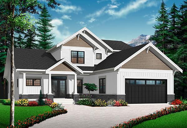 Option 3 Front image of Anniston 2 House Plan