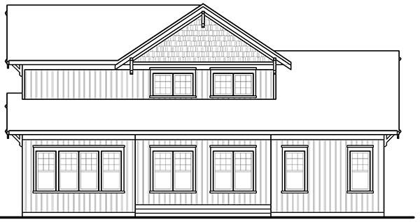 Rear image of Anniston 2 House Plan