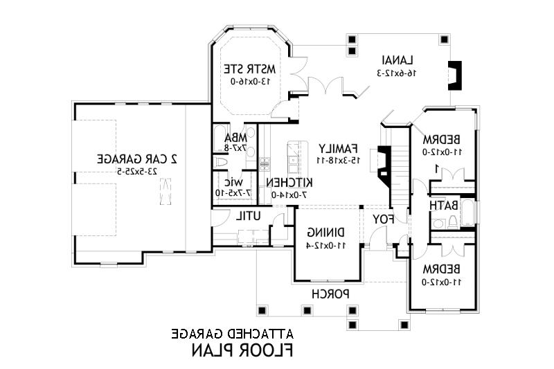 Attached Garage Plan image of Merveille Vivante Small House Plan