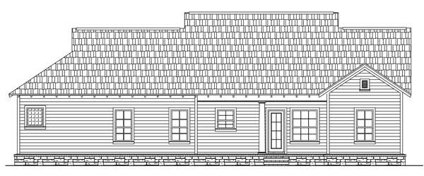 Rear Elevation image of The Wilson Creek House Plan