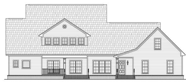 Rear Elevation image of The Stonewood Lane House Plan