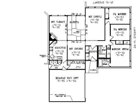 First Floor Plan image of DOGWOOD House Plan