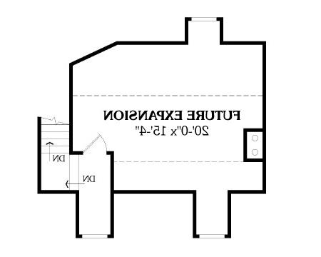 Second Floor Plan image of LEWISBURG RANCH House Plan