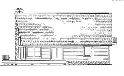 Rear Elevation image of CANDLEWOOD 2 House Plan