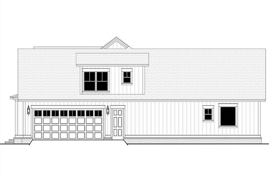 Designer's Schematic Drawing of Left Side image of Chelci House Plan