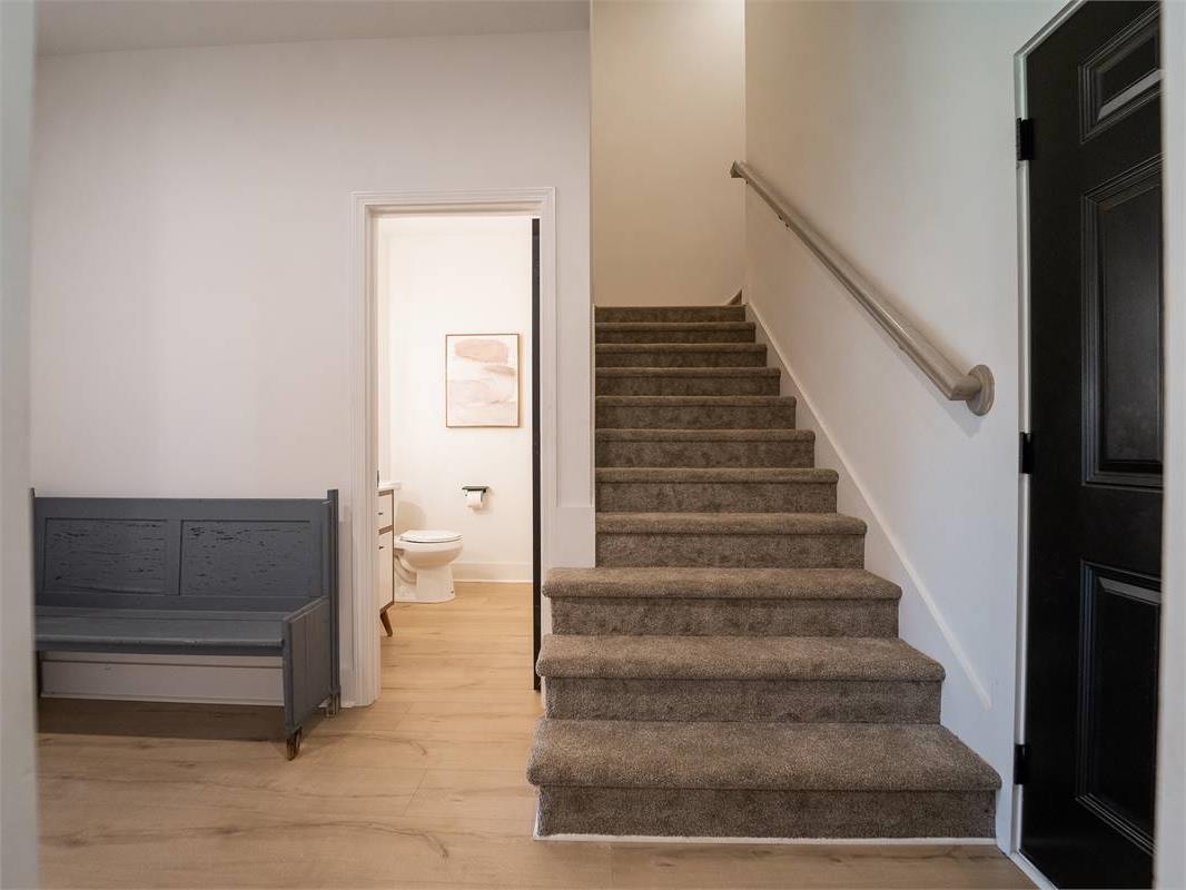 Stairs Leading to Bonus Room image of Chelci House Plan