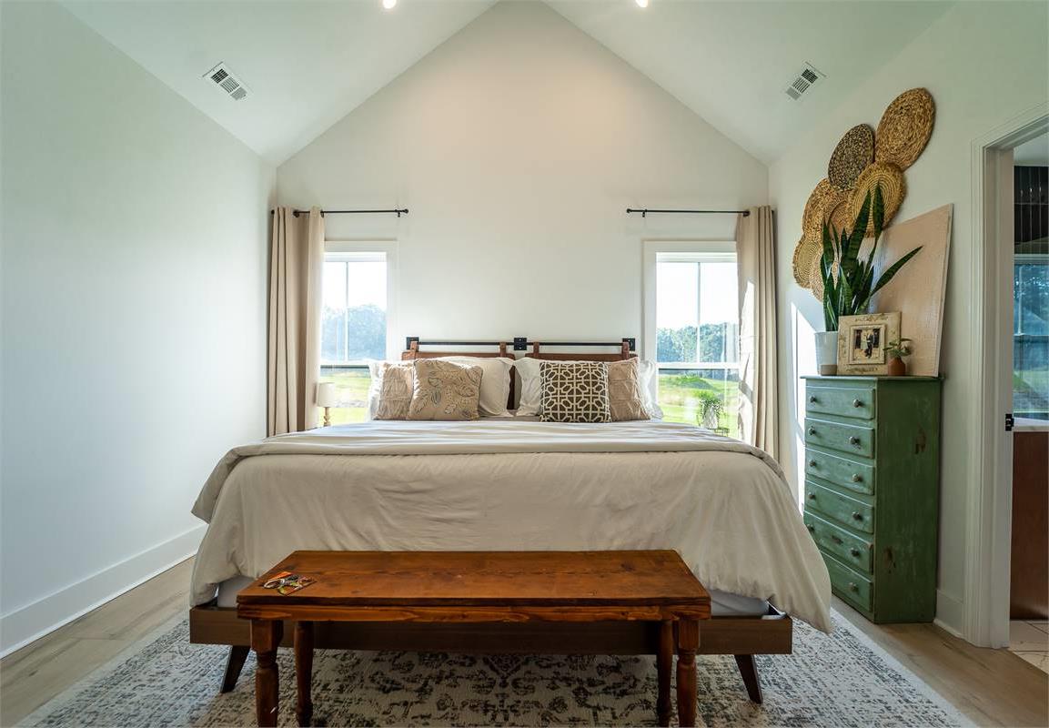 Private Primary Bedroom Retreat with Vaulted Ceilings image of Chelci House Plan
