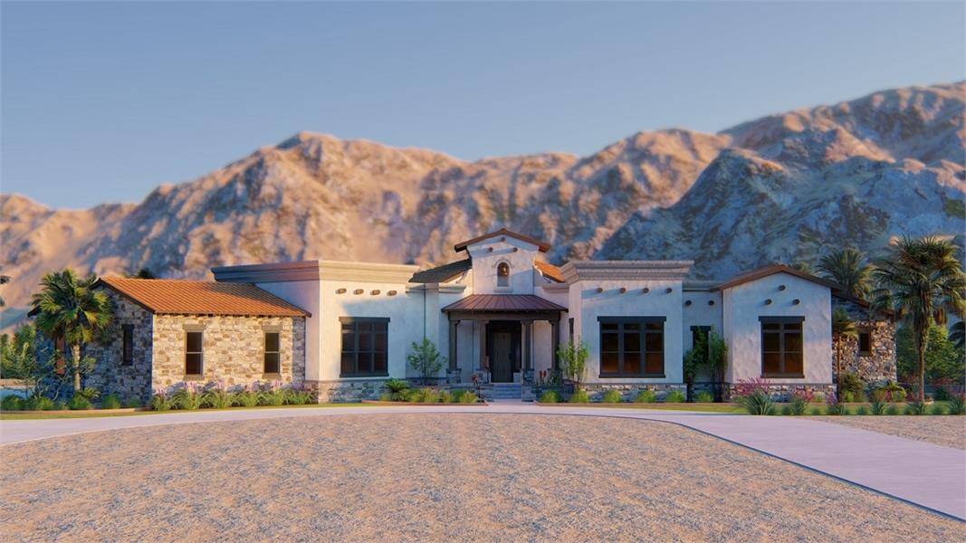 Gorgeous Front View image of THE SCOTTSDALE - R House Plan