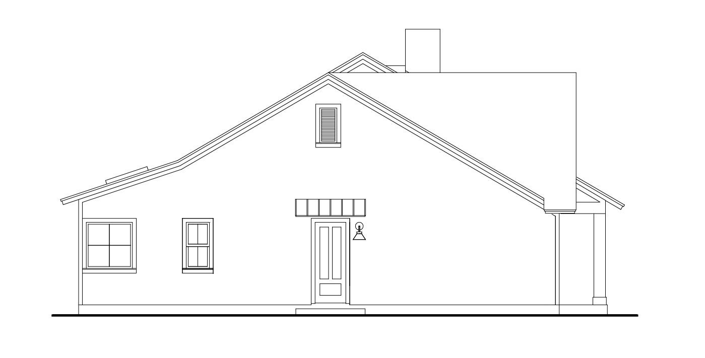 Right View Elevation image of Stonebrook House Plan