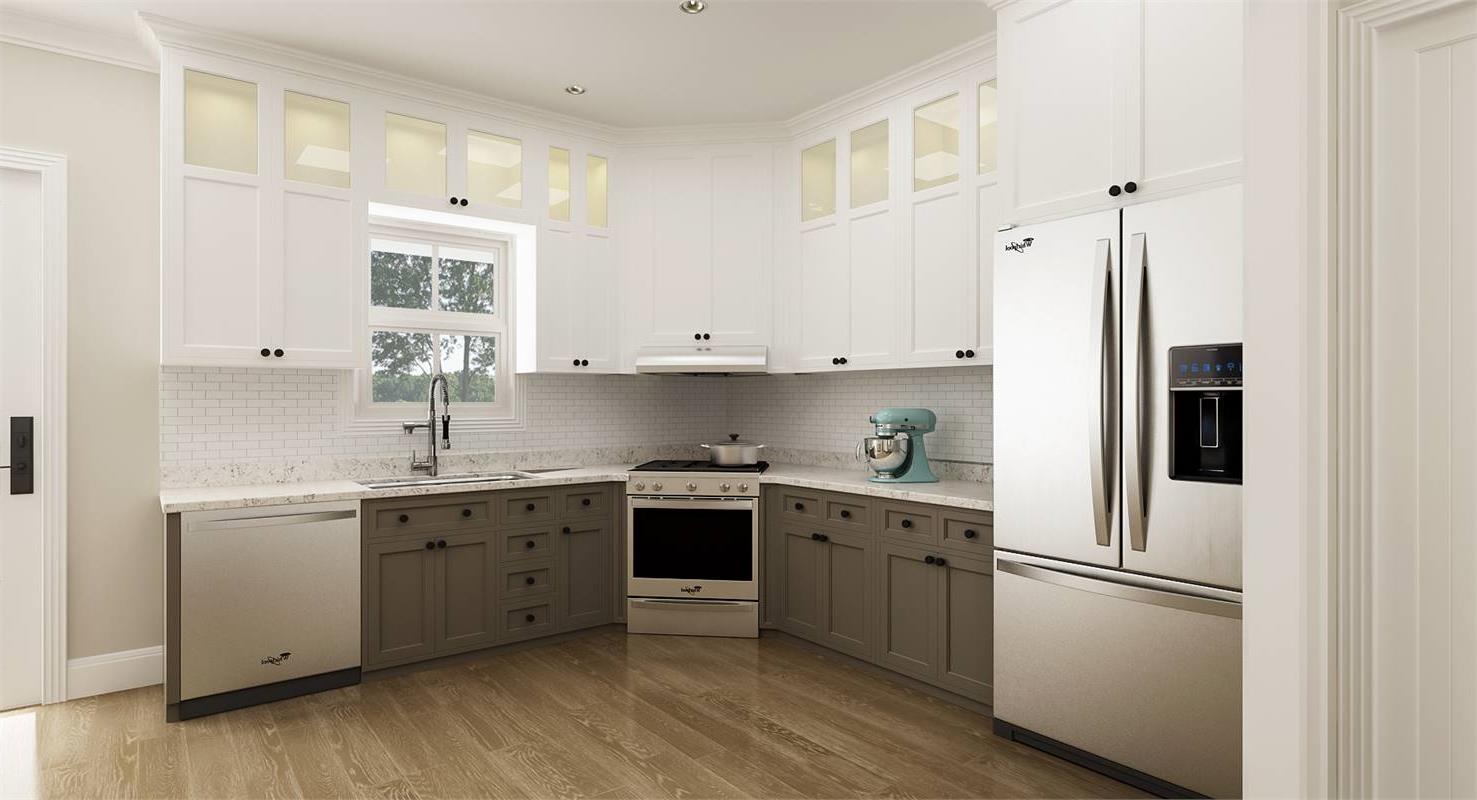 Kitchen with Architect Preferred Whirlpool® Appliances image of Stonebrook House Plan