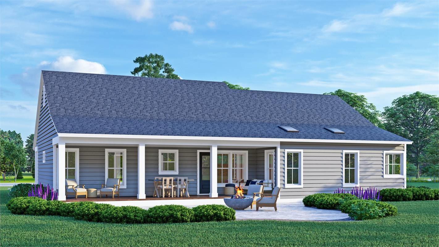 Large Rear Covered Porch - Perfect for Entertaining image of Stonebrook House Plan