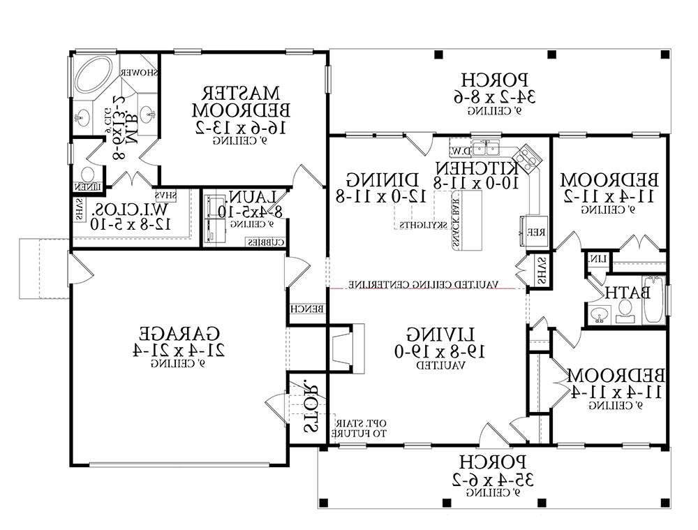 Floor Plan image of Cloverwood House Plan