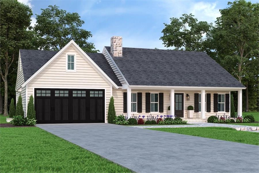 Beautiful and Affordable Ranch Home with Vaulted Ceilings image of Cloverwood House Plan