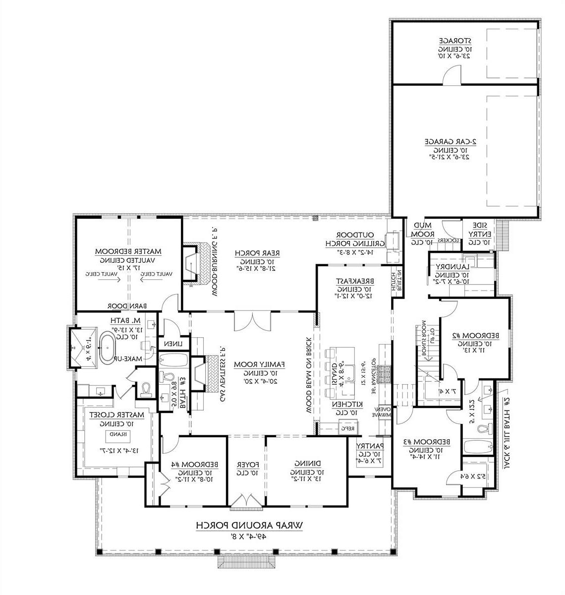 1st Floor image of Cotton Grove House Plan