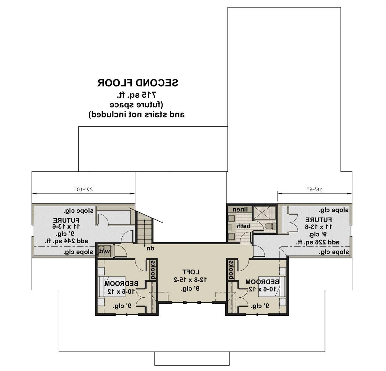 2nd Floor Plan image of Tiverton House Plan