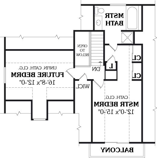 Second Floor Plan image of KILLINGTON House Plan