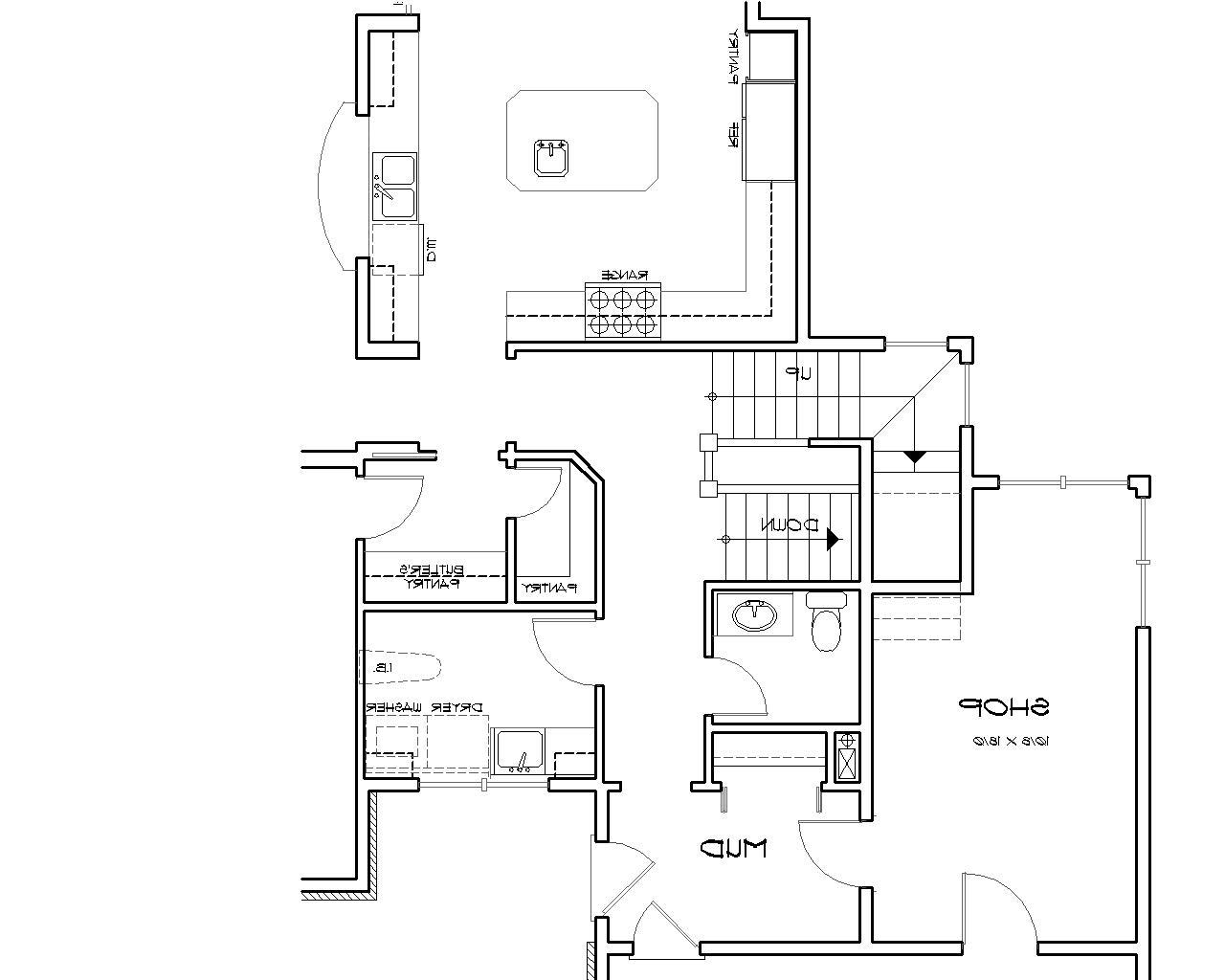 Basement Stair Location image of Groveland House Plan