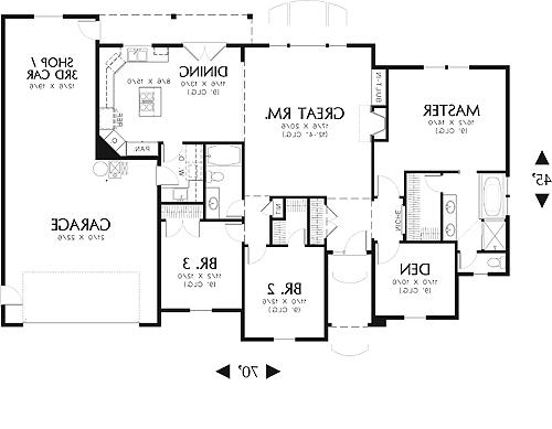 First Floor Plan image of Stamford House Plan