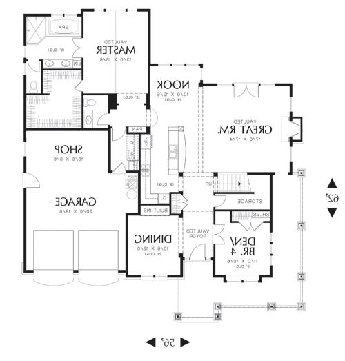 First Floor Plan image of Pownal House Plan