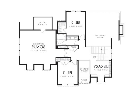 Second Floor Plan image of Pownal House Plan