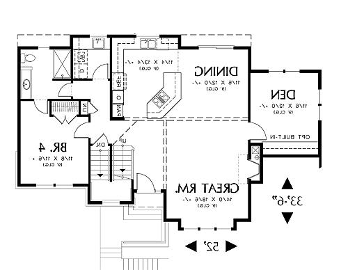 First Floor Plan image of Levant House Plan