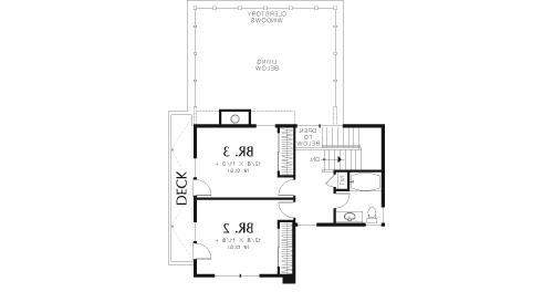 Second Floor Plan image of Acushnet House Plan