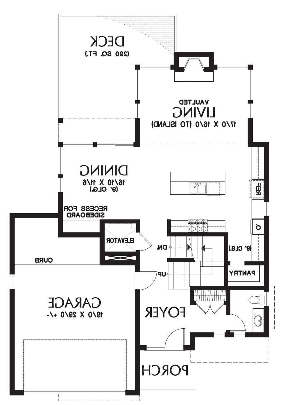 First Floor Plan image of Gleneden House Plan