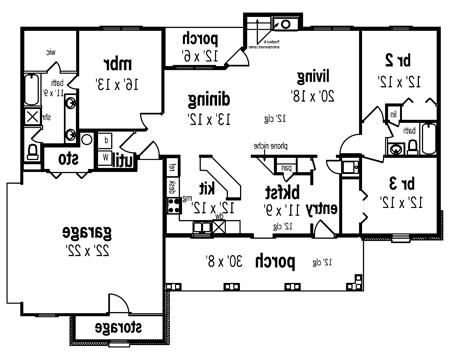 First Floor Plan image of Weston vineyard-1712 House Plan
