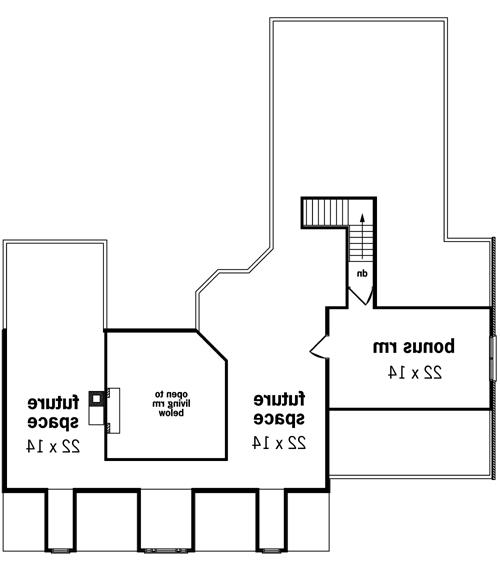 Second Floor Plan image of Lakefield-1916 House Plan