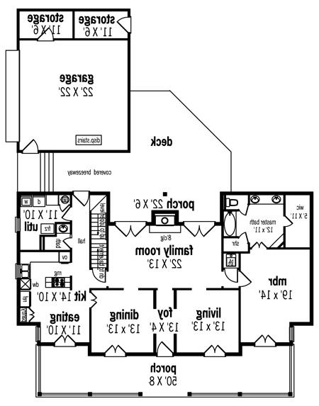 First Floor Plan image of Altamont-2508 House Plan