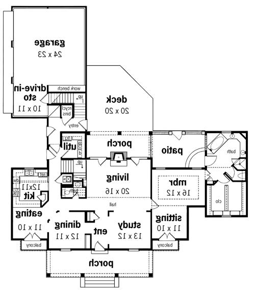 First Floor Plan image of Cambridge-2607 House Plan