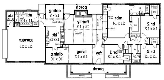 First Floor Plan image of Godfrey Court-2700 House Plan