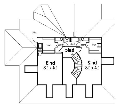 Second Floor Plan image of Glen Auburn-3400 House Plan