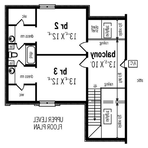 Second Floor Plan image of Lexington - 2609 House Plan