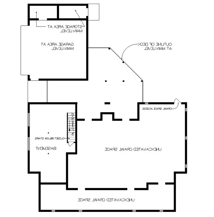 Foundation - Partial Basement image of Altamont-2508 House Plan