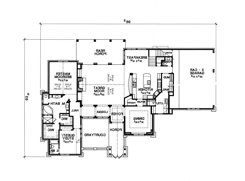 First Floor Plan image of The Siena House Plan