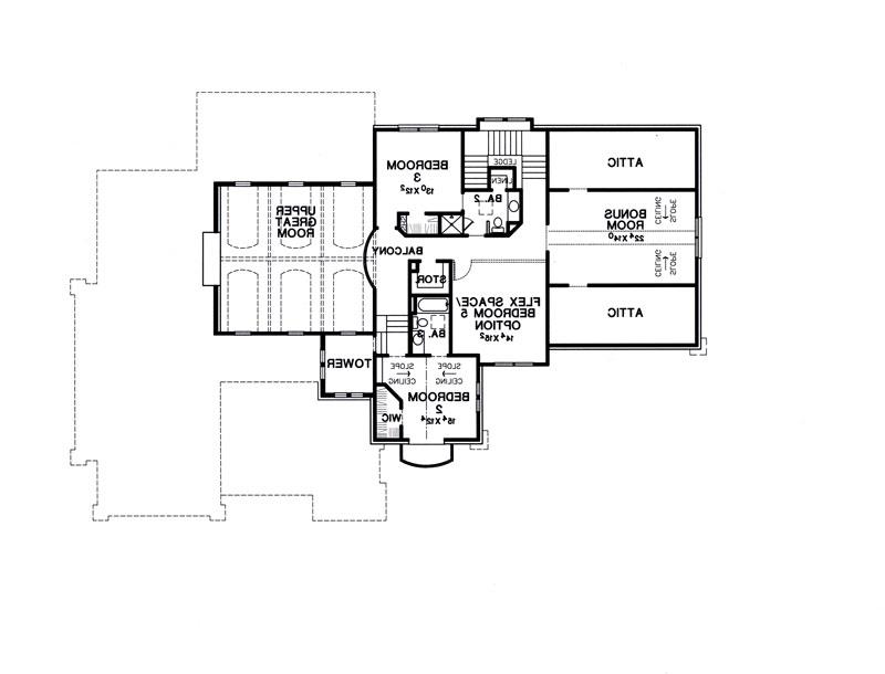 Second Floor Plan image of The Siena House Plan