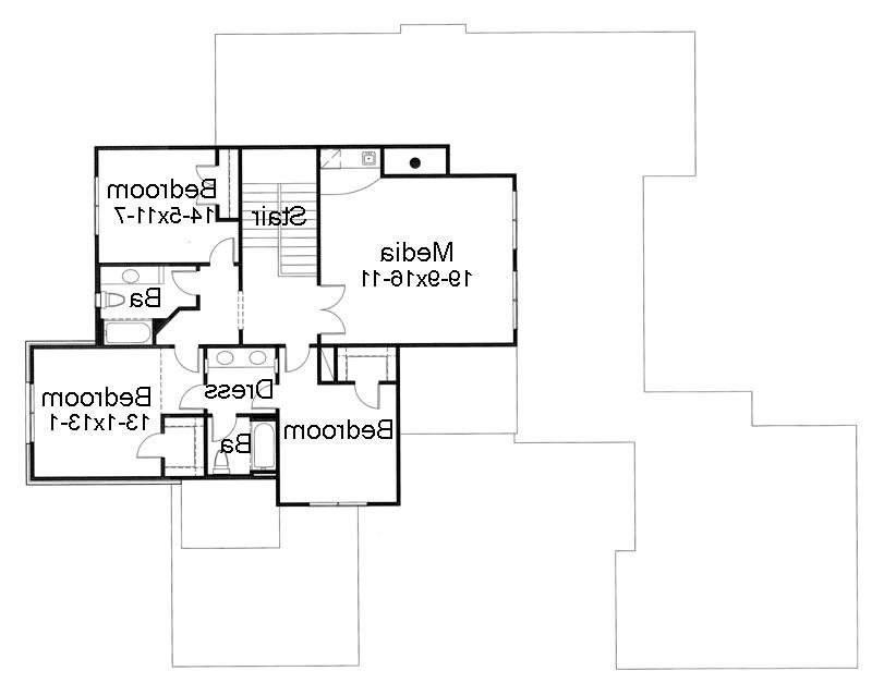 Second Floor Plan image of The Maydelle House Plan