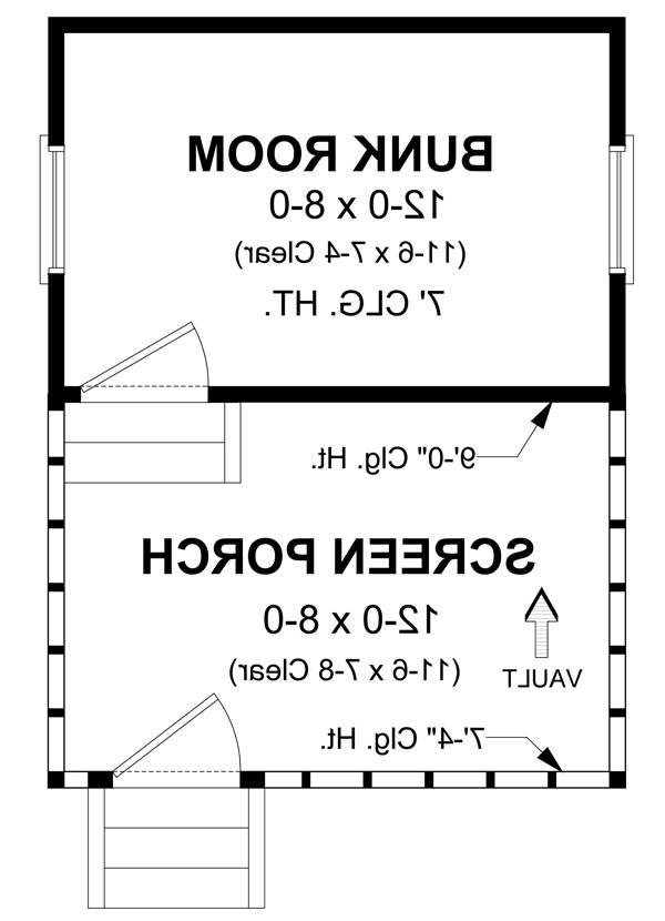 1st Level Floorplan image of The Outdoorsman House Plan