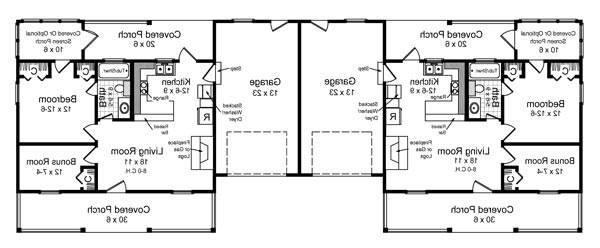 1st Level Floorplan image of The Timberway House Plan