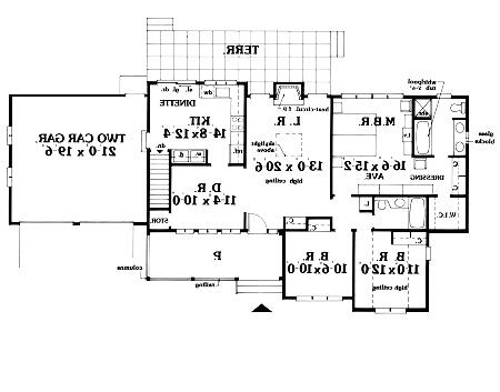 First Floor Plan image of FLORENCE House Plan