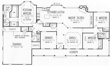 First Floor Plan image of PETERSBURG House Plan