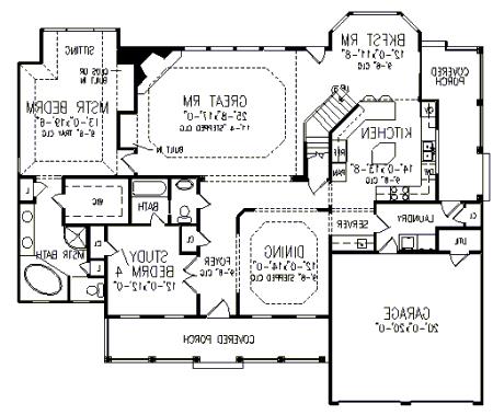 First Floor Plan image of CAMELLIA III House Plan