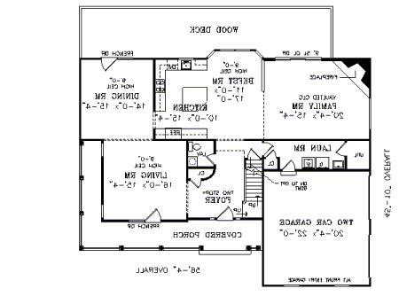 First Floor Plan image of GARFIELD II House Plan