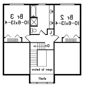 Second Floor Plan image of KELLI House Plan