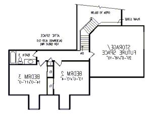 Second Floor Plan image of CAMELLIA III House Plan